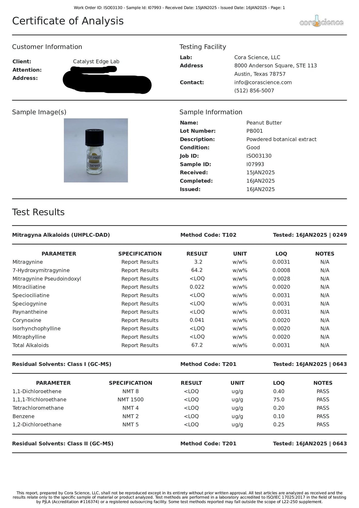 Peanut Butter 64% 7-OH Extract